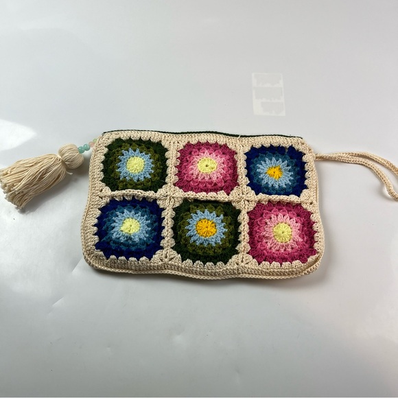 Handmade Granny Square Crochet Bag - Picture 8 of 11